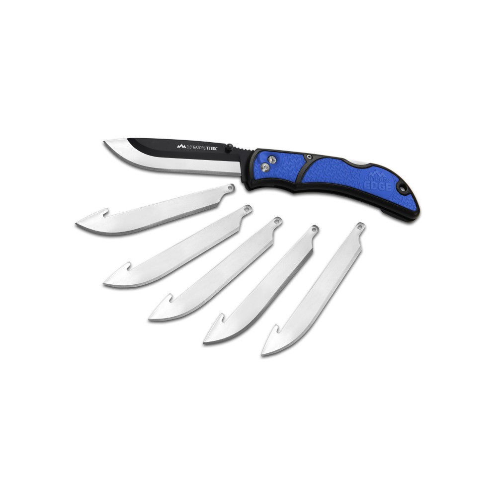 OD EDGE RAZOR-EDC LT 3.5" 6 BLDS BLU