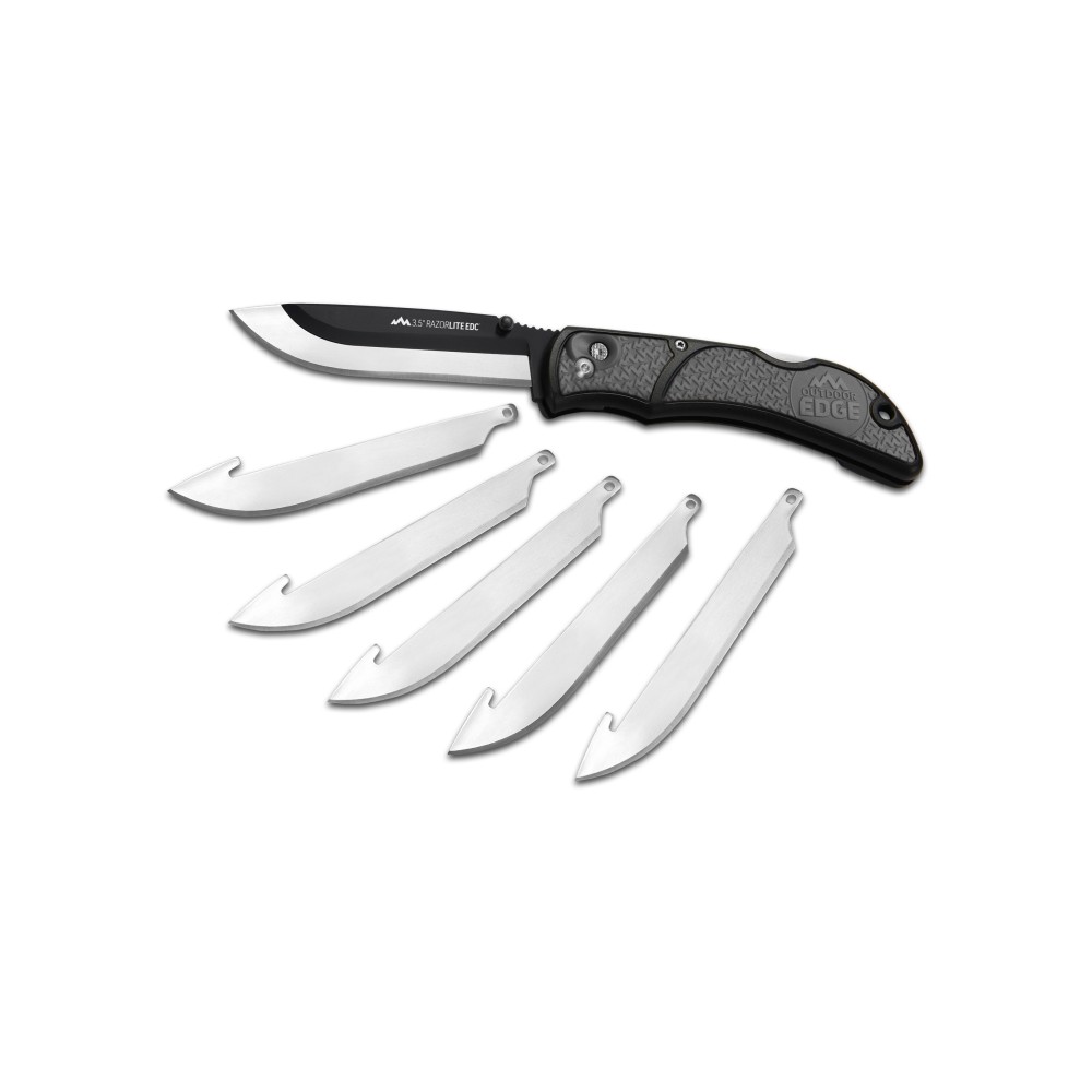 OD EDGE RAZOR-EDC LT 3.5" 6 BLDS GRY