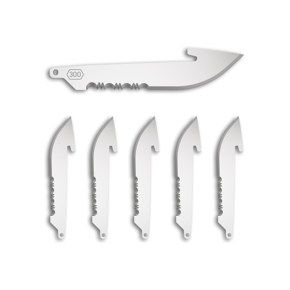 OD EDGE DROP-PT 3.0" SRTD BLADE 6PK