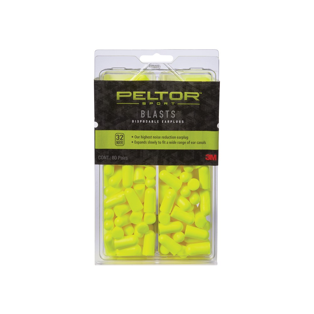 PELTOR SPORTBLAST DISP EARPLG 80PAIR