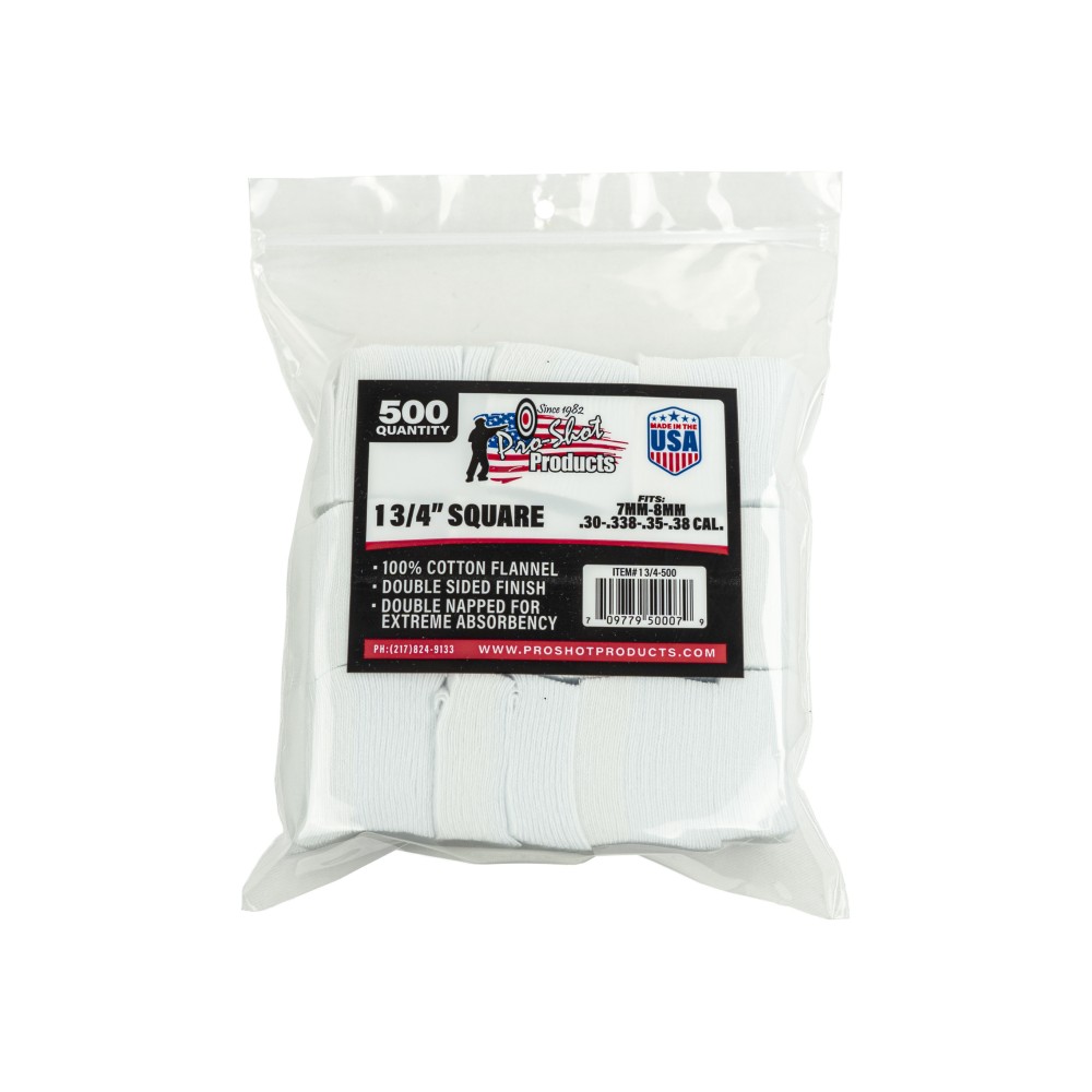 PRO-SHOT PATCH 7MM-38CAL 1 3/4" 500C