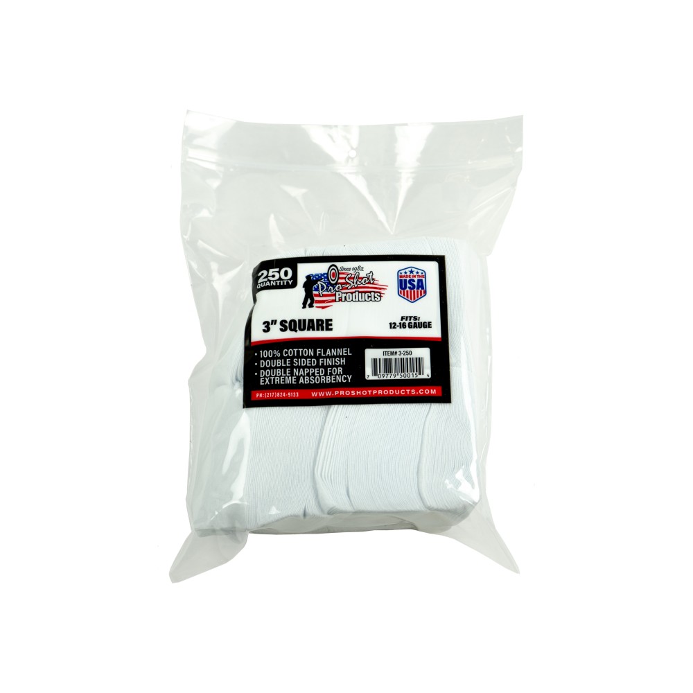 PRO-SHOT PATCH 12-16 GAUGE 3" 250CT