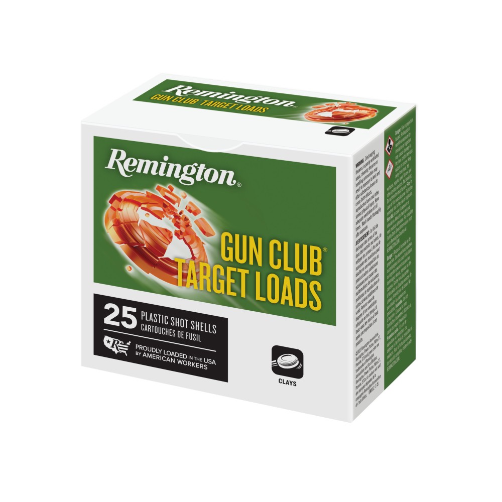 REM GUN CLUB 12GA 2.75" 1 1/8OZ #8