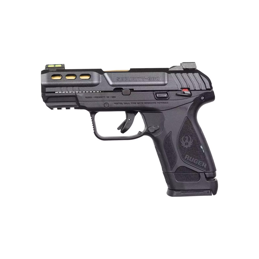 RUGER SEC-380 380ACP 3.42" 15RD GLD