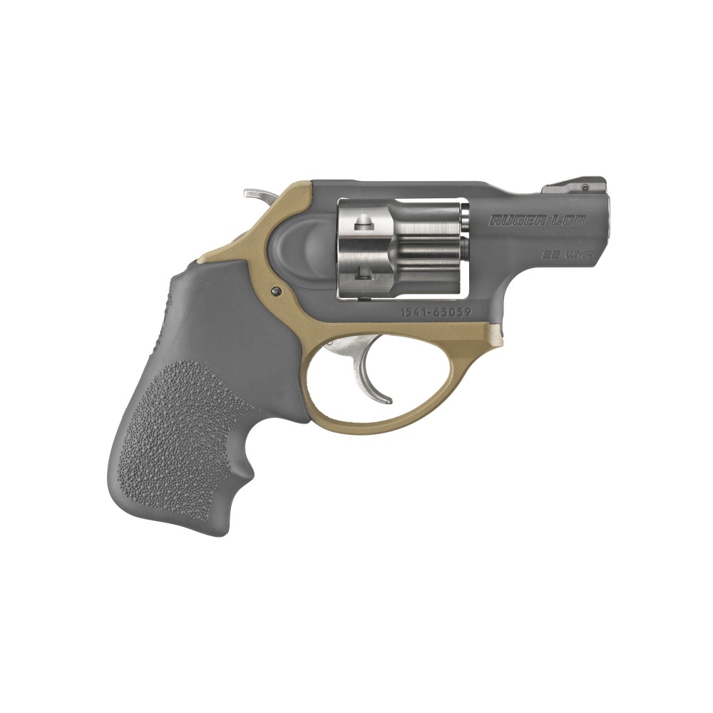 RUGER LCRX 22WMR 1.87" BLK/FDE 6RD