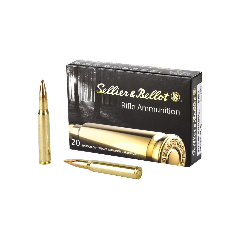 S&B 30-06 180GR FMJ 20/400
