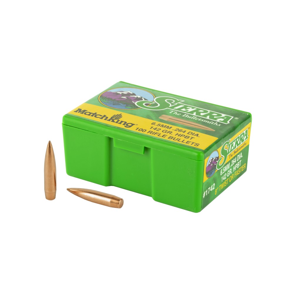 SIERRA MATCHKING .264 142GR 100CT