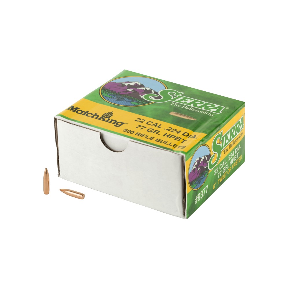 SIERRA MATCHKING .224 77GR 500CT