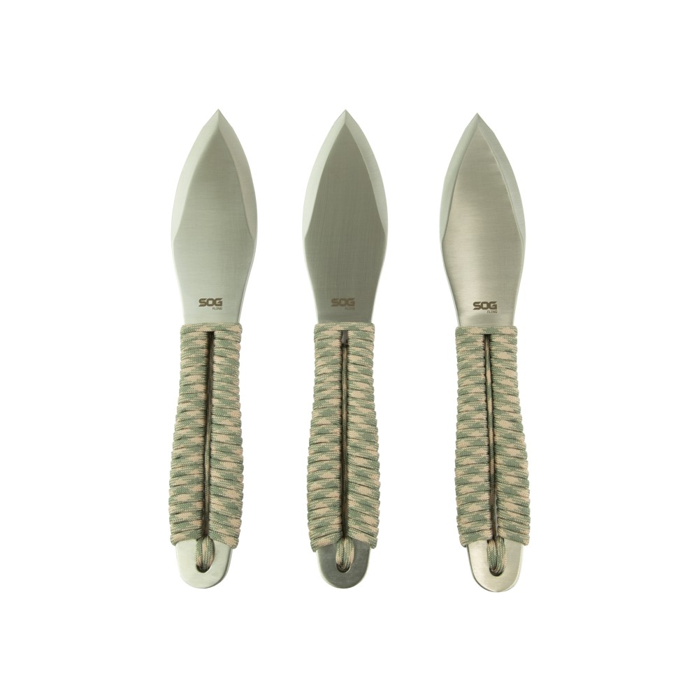 SOG FLING THRWNG KNVS 2.8" 3PK W/STH