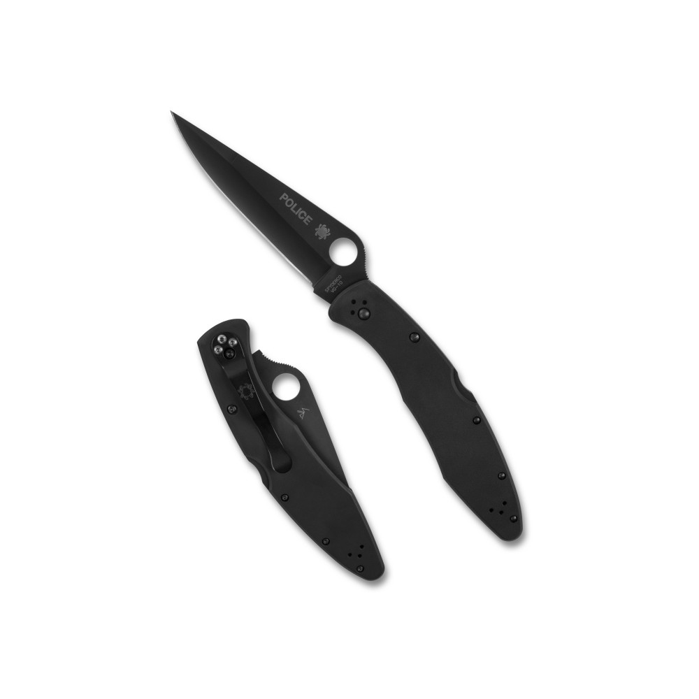 SPYDERCO POLICE SS 4.2" BLK/BLK