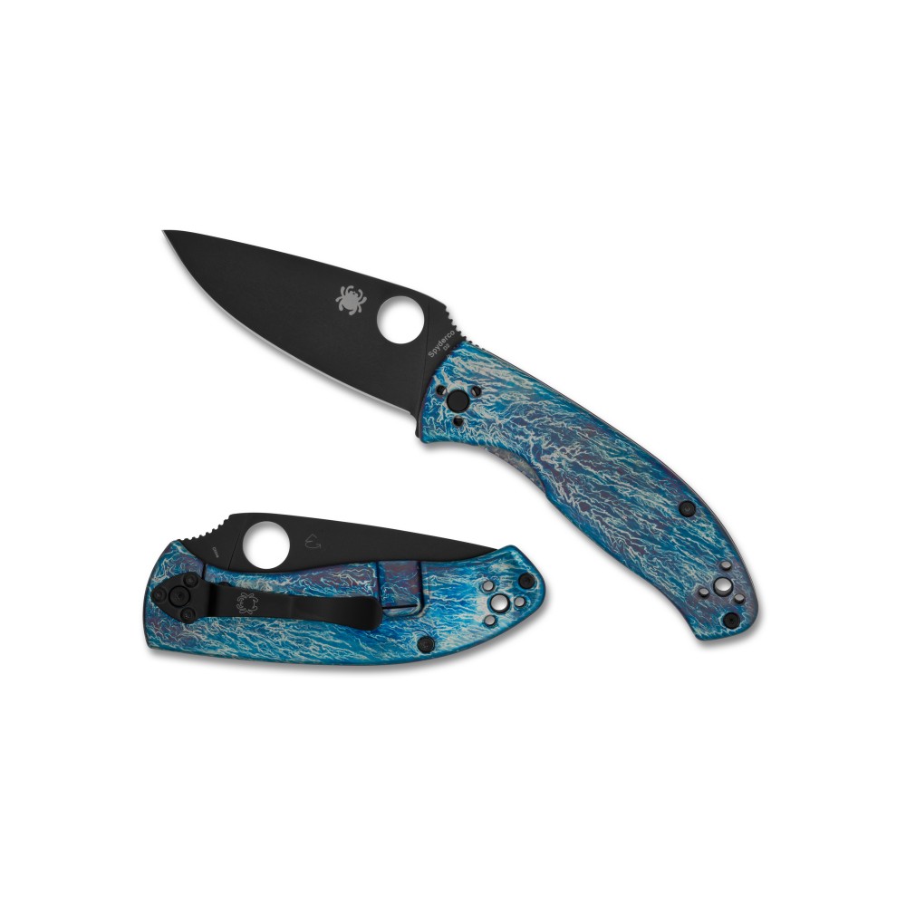 SPYDERCO TENACIOUS TI DISRY BLK/BLU