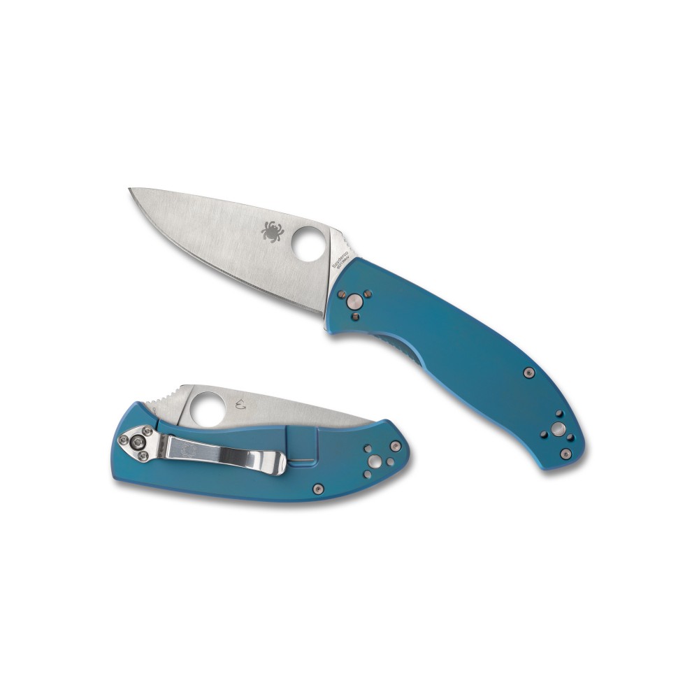 SPYDERCO TENACIOUS TI 3.35" BLUE/SLV