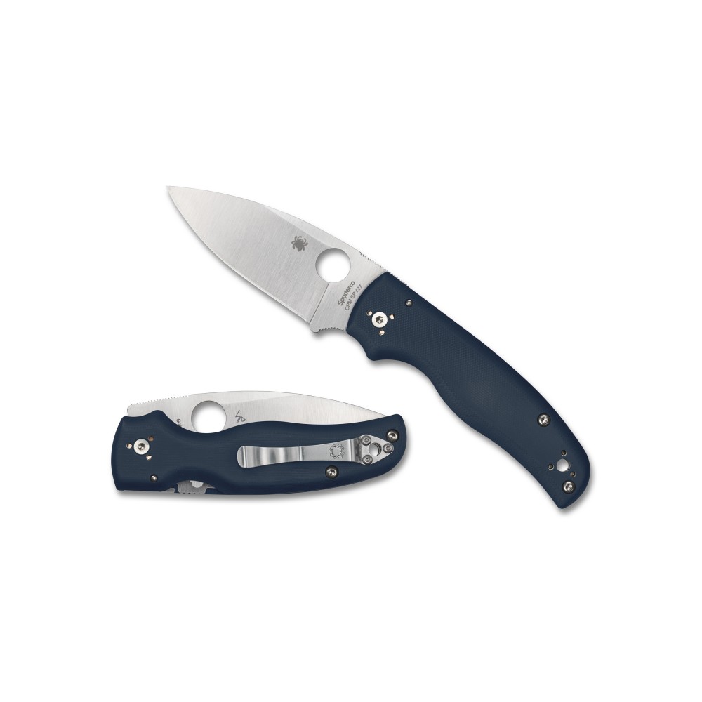 SPYDERCO SHAMAN G-10 3.58" BLUE