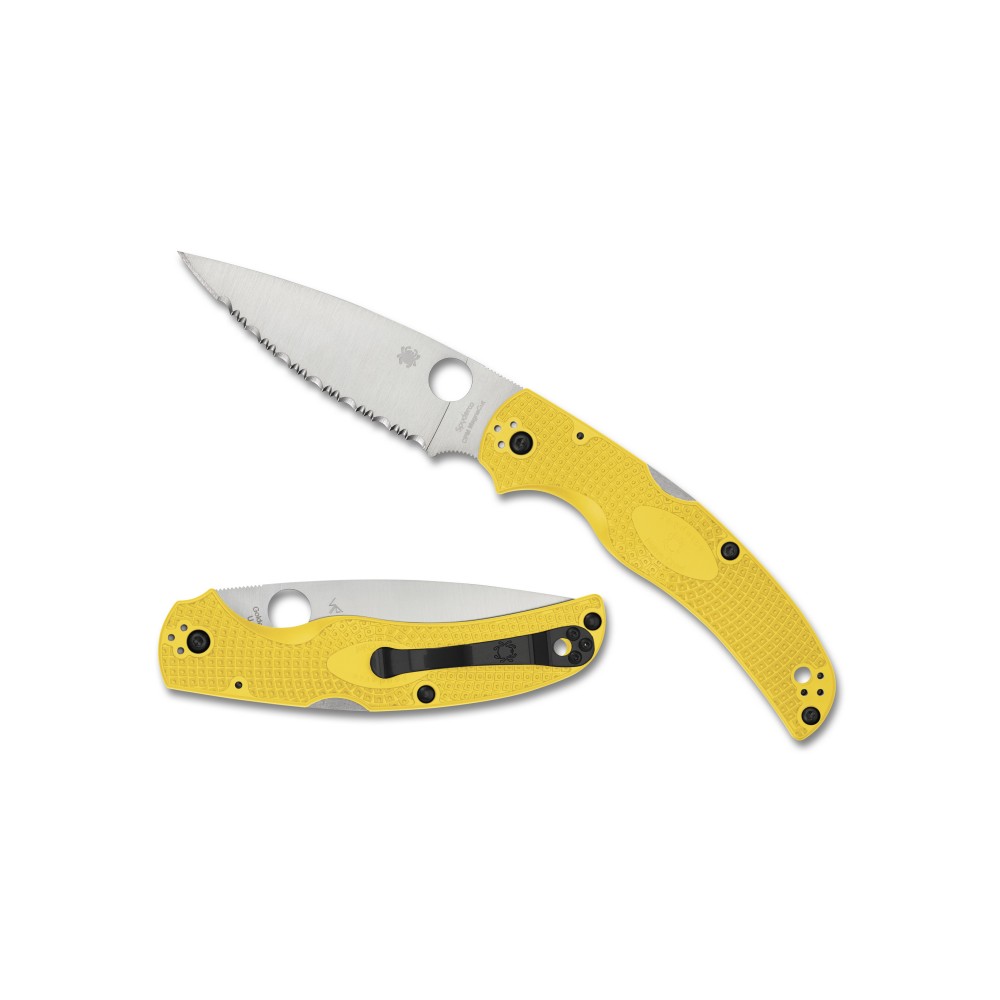 SPYDERCO NATIVE CHF SALT LW YLW SRTD