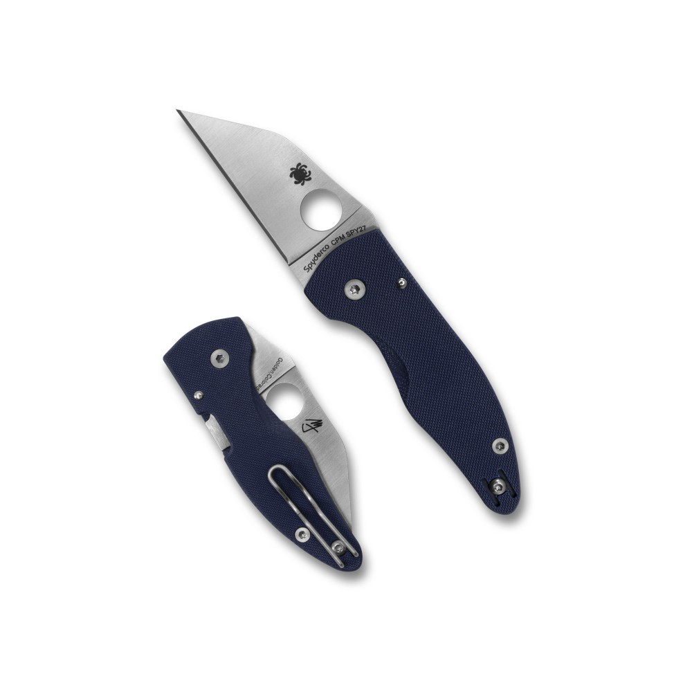 SPYDERCO MICROJIMBO G10 2.45" BLUE