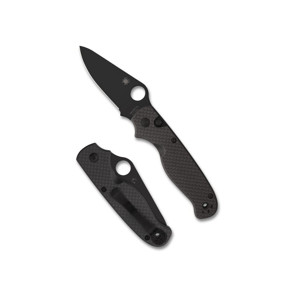SPYDERCO BUTTONUP CF PE 3.27" BLK