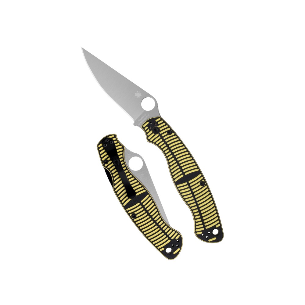 SPYDERCO MILITARY 2 SALT 4" YLW/BLK