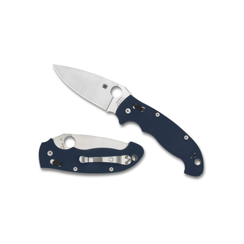 SPYDERCO MANIX 2XL G-10 3.85" BLUE