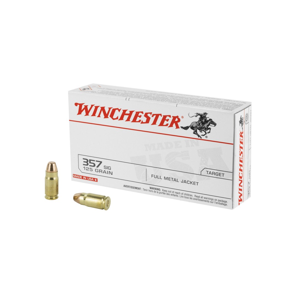 WIN USA 357SIG 125GR FMJ 50/500