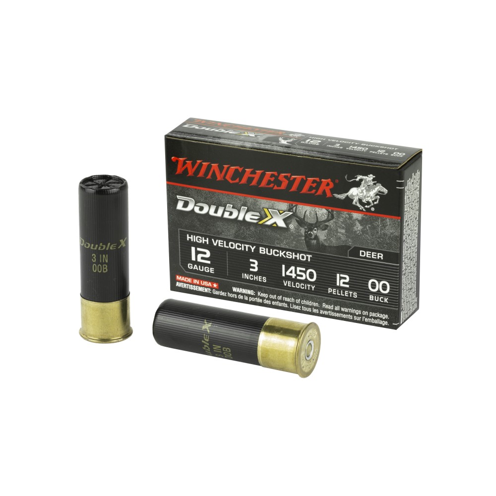 WIN DBL X HV 12GA 3" 00BK 12P 5/250
