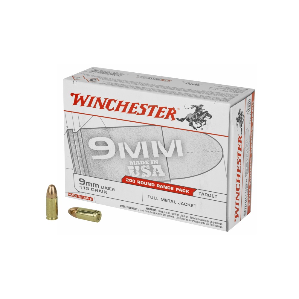 WIN USA 9MM 115GR FMJ 200/1000