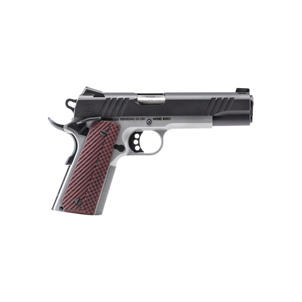 BERSA 1911 45ACP 8RD ROSEWOOD BLK/SS