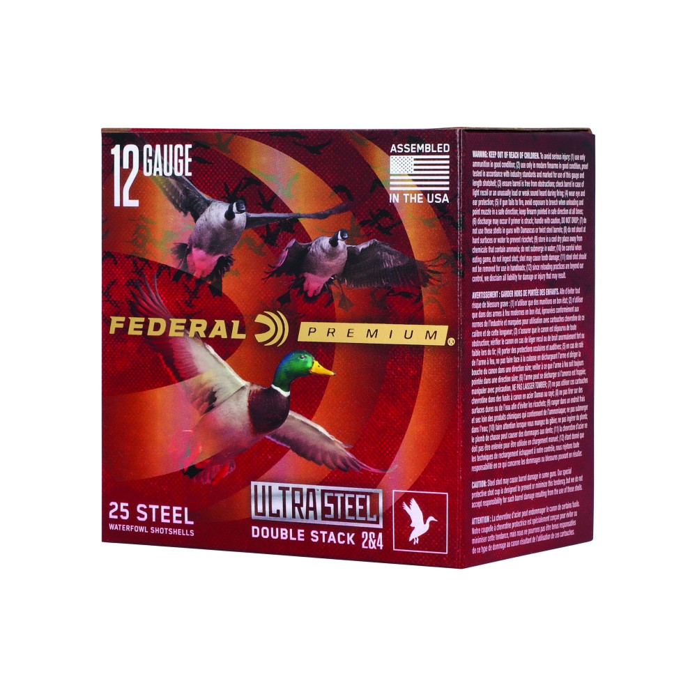FED ULT STL 12GA 3" 1.25OZ #2/#4 25