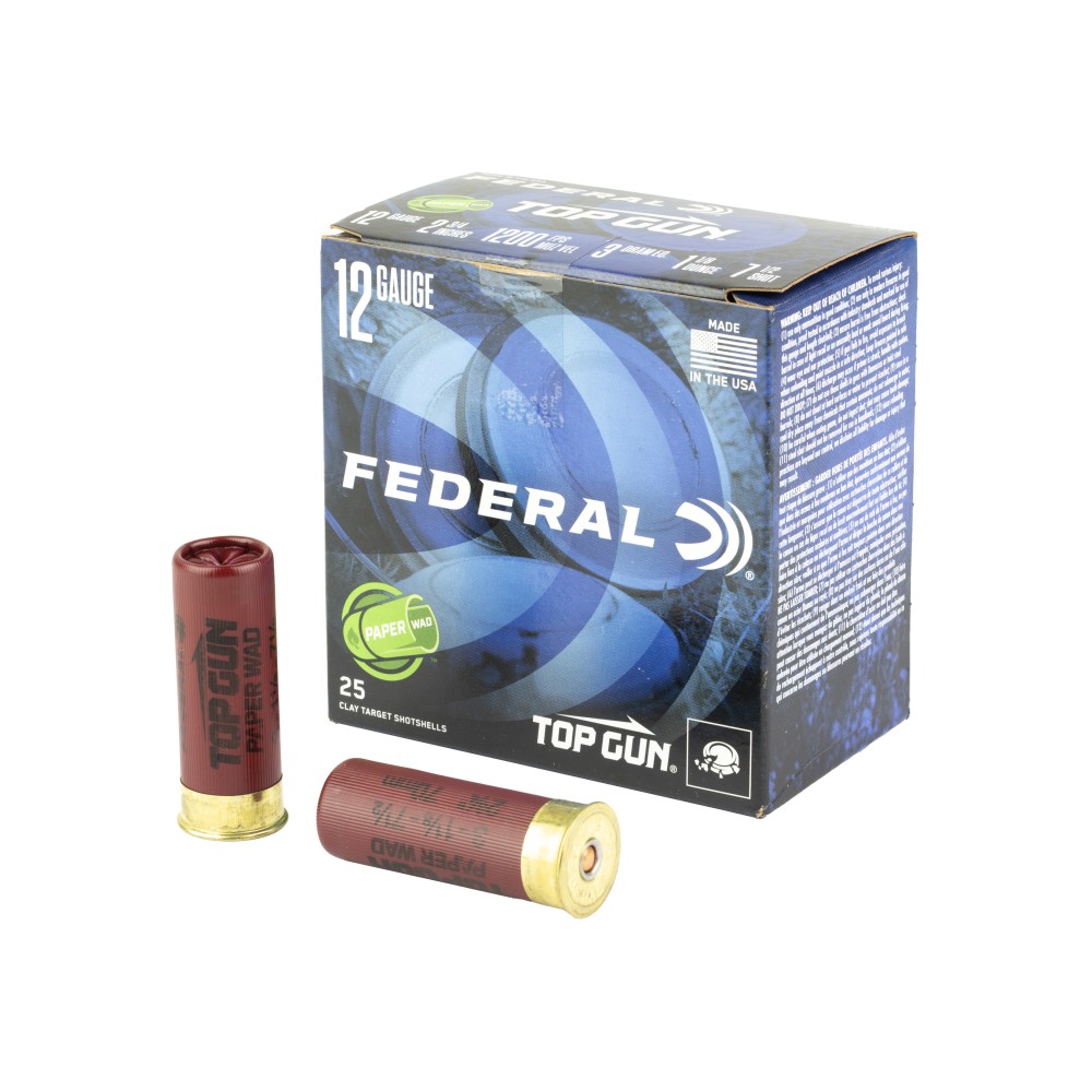 FED TOP GUN 12GA 2.75" #7.5 25/250