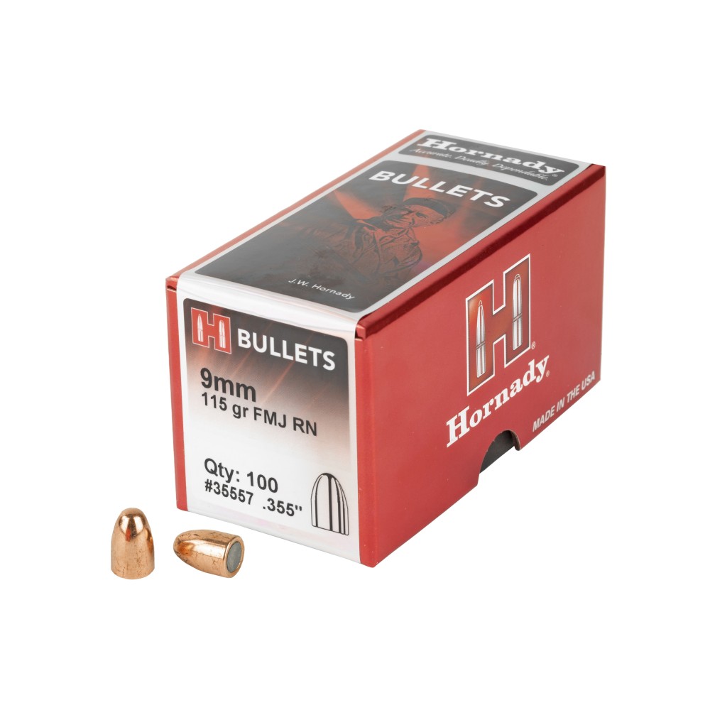 HRNDY FMJ-RN 9MM .355 115GR 100CT