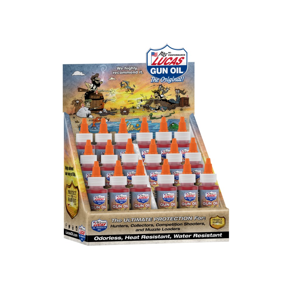 LUCAS HUNTING GUN OIL 2OZ 18PK