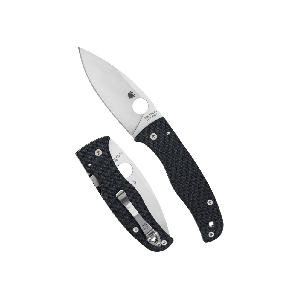 SPYDERCO BODACIOUS CF 3.63" BLK/SLV