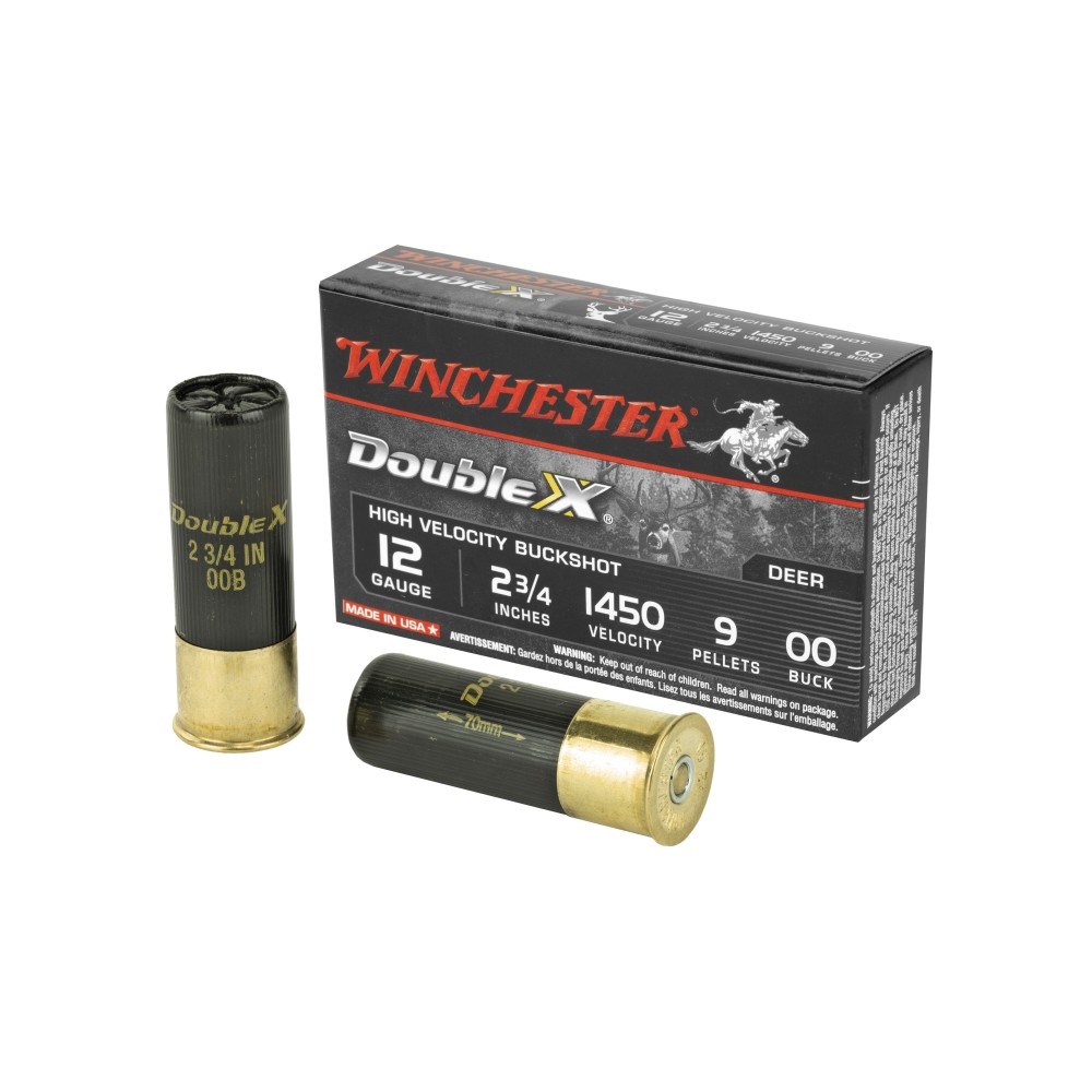 WIN DBL X HV 12GA 2.75" 00BK 9P 5/