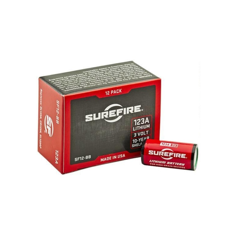 SUREFIRE SF123A BATTERIES 12PK