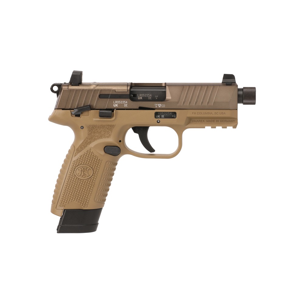 FN 502T 22LR 4.6" 1-15RD 1-10RD FDE