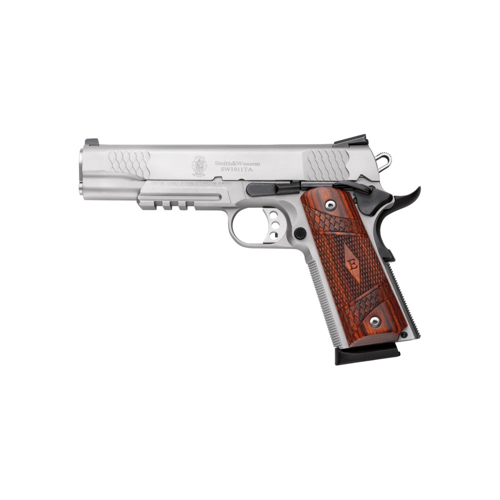 S&W 1911TA E 45ACP 5" STS NS RAIL WD