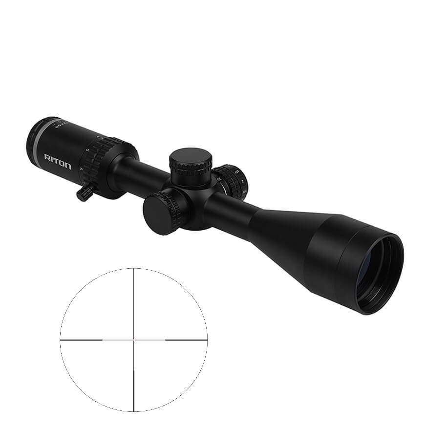 1 PRIMAL 4-12X50 1" ILL DPLX MATTE BLACK | CENTERDOT DUPLEX